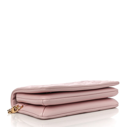 Louis Vuitton Lambskin Embossed Monogram Pochette Coussin Rose 4 of 10
