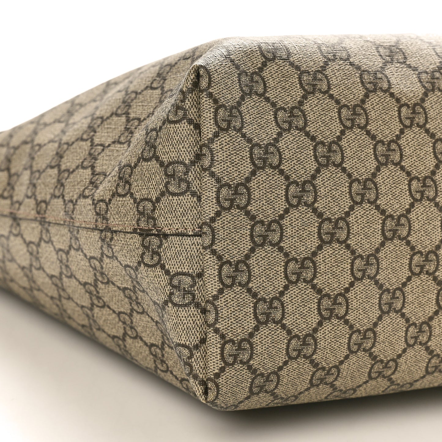 GG Supreme Monogram Medium Ophidia Shopping Tote Brown