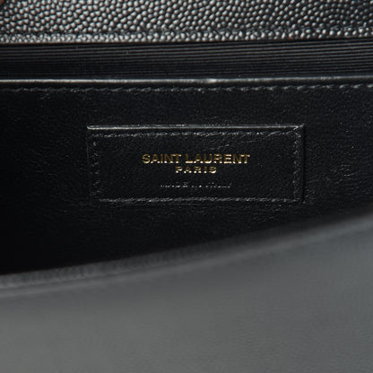 Saint Laurent Grain De Poudre Small Monogram Kate Satchel Black 6 of 11