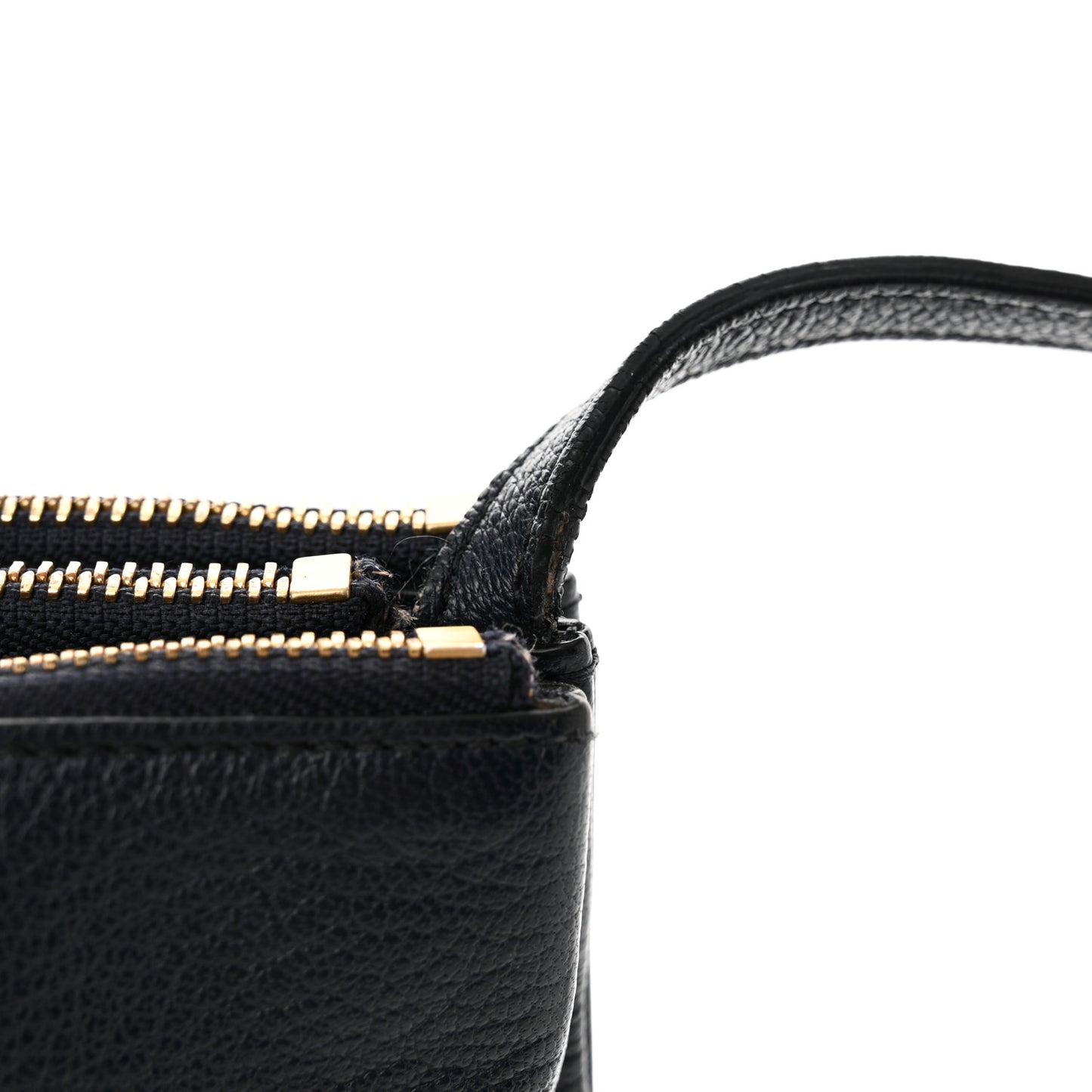 Lambskin Large Trio Crossbody Bag Navy Blue