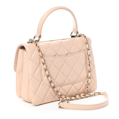 Chanel Lambskin Quilted Small Trendy CC Dual Handle Flap Bag Beige 3 of 10