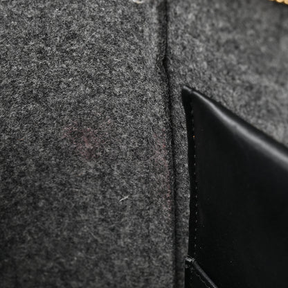 Celine Felt Smooth Calfskin Mini Belt Bag Grey Black 10 of 12
