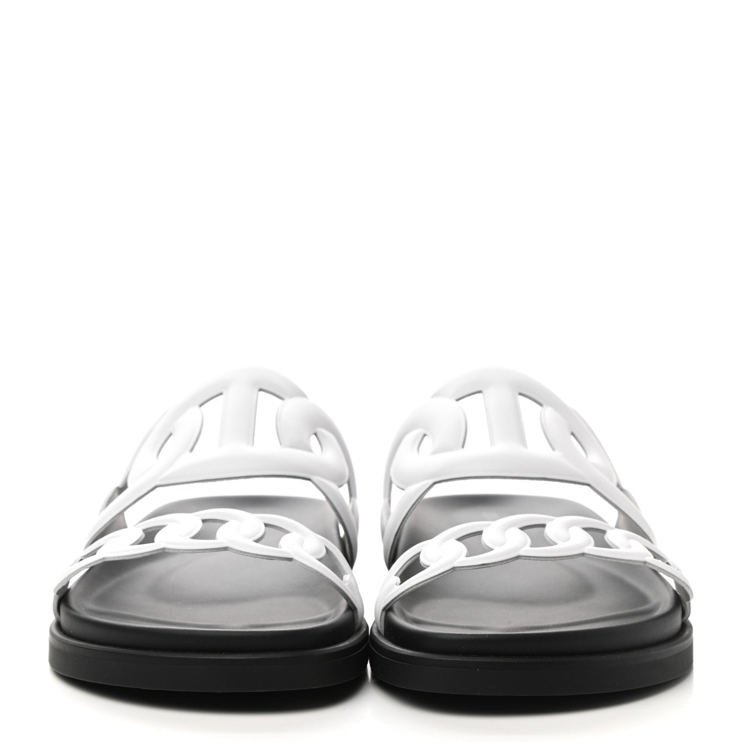 Hermes Nappa Womens Extra Sandals 37 White 2 of 9