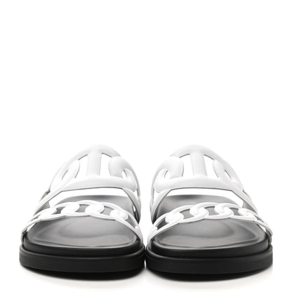 Hermes Nappa Womens Extra Sandals 37 White 2 of 9