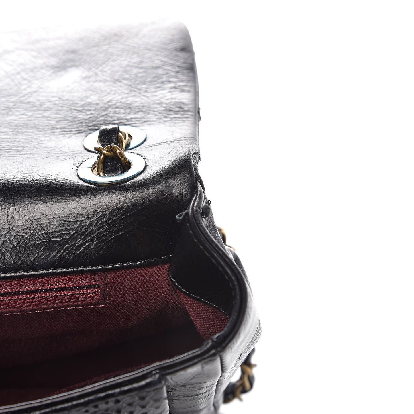 Calfskin Python Urban Mix Flap Black