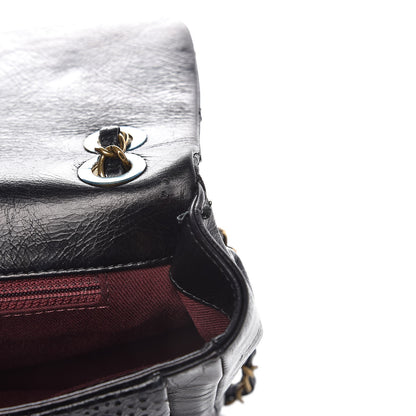 Chanel Calfskin Python Urban Mix Flap Black 10 of 12