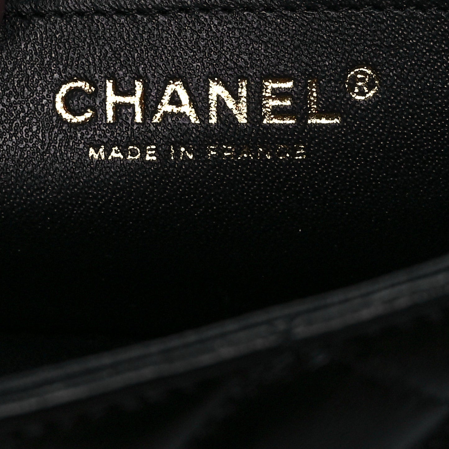 Lambskin Quilted Mini Rectangular Flap Black