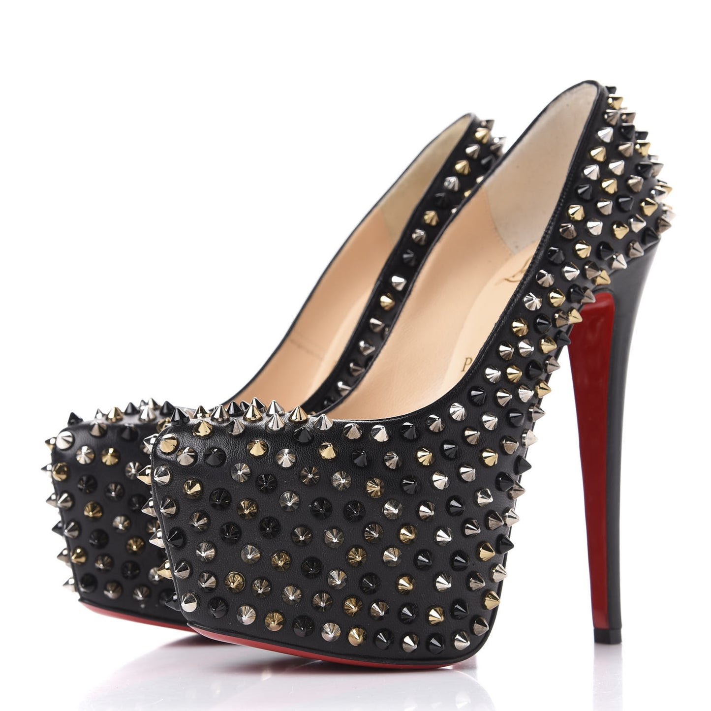Nappa Daffodile Spikes 160 Pumps 36.5 Black