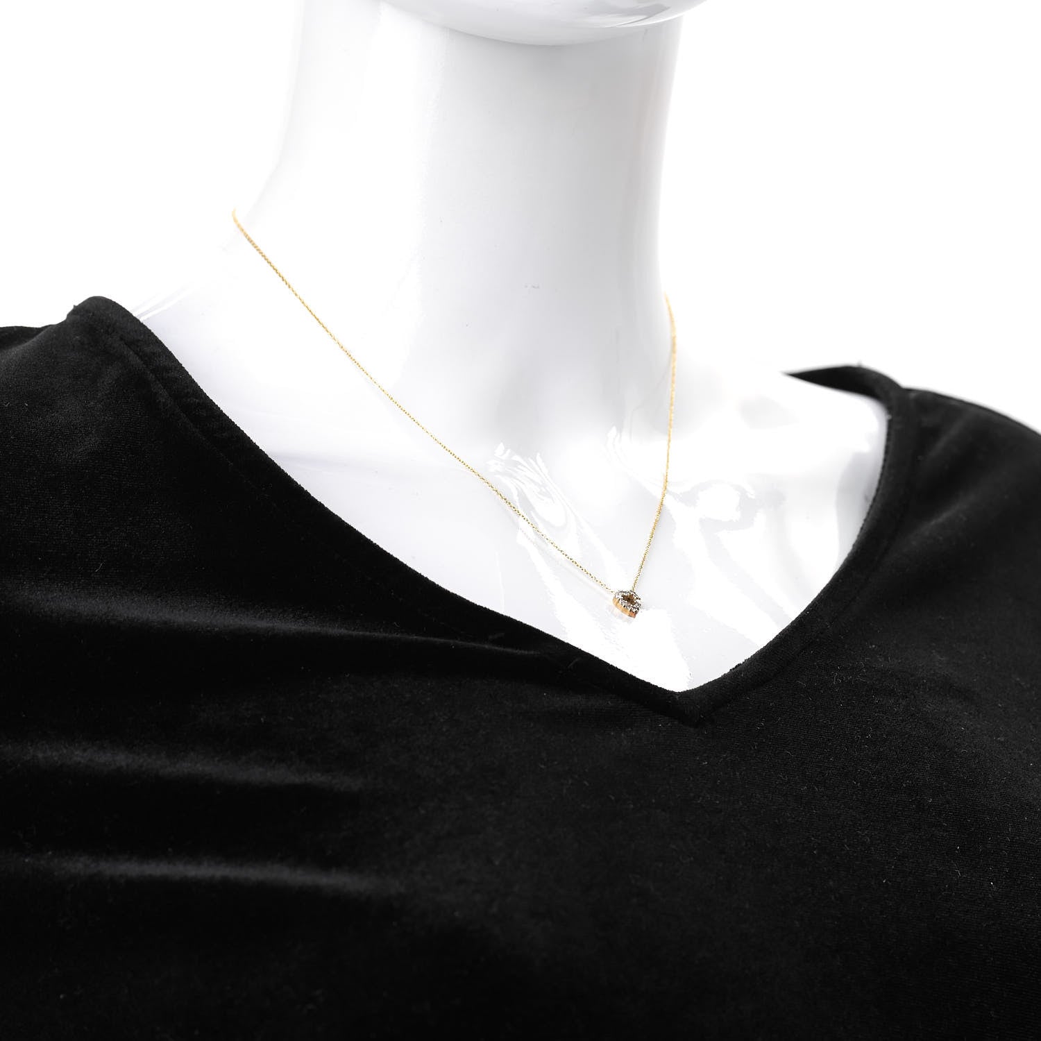 Roberto Coin 18K Yellow Gold Diamond Tiny Treasures Heart Pendant Necklace 2 of 6