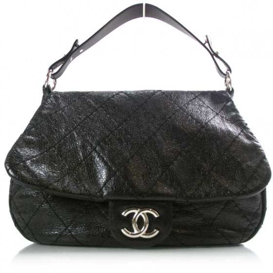 Leather On The Road Large Flap Black