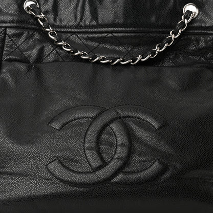 Chanel Soft Caviar Large Timeless CC Shoulder Bag Black 8 of 12