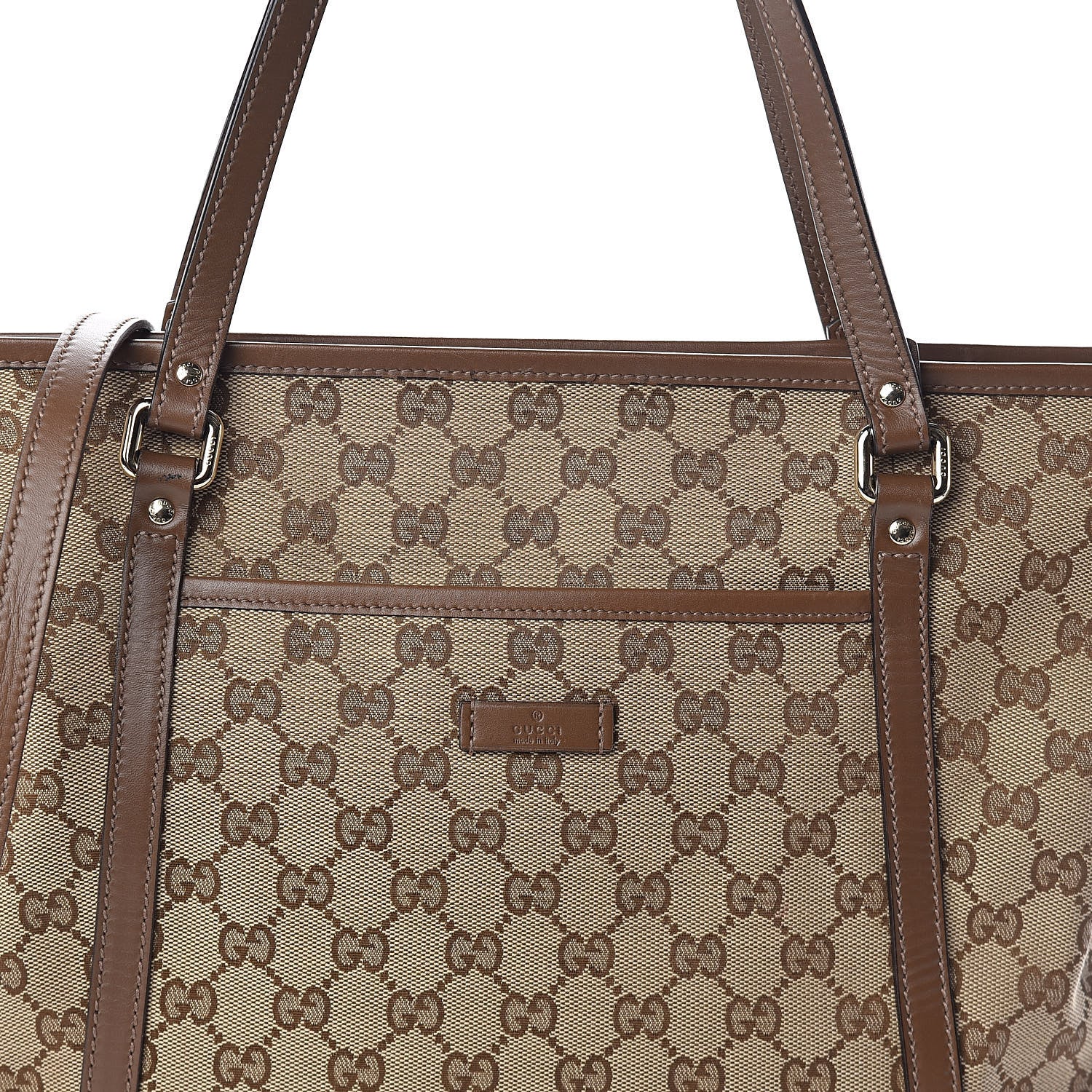 Gucci GG Supreme Monogram Medium Joy Tote Brown 7 of 9