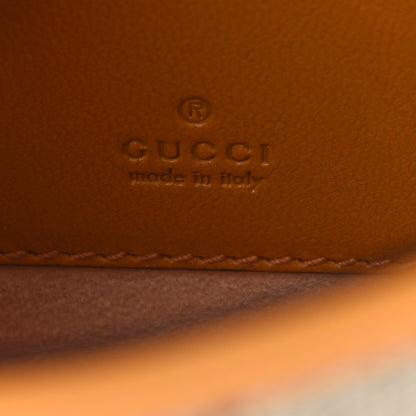 Gucci GG Supreme Monogram New Sakai Calfskin Mini Padlock Top Handle Shoulder Bag Beige Ebony Mystic White Sun Oil 6 of 9
