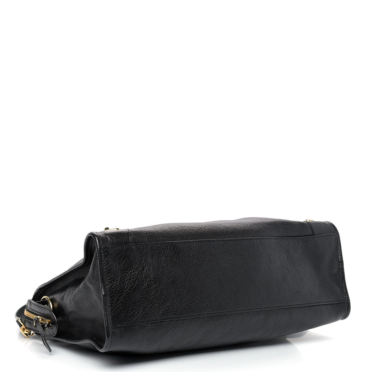 Chevre Gold Metallic Edge Hardware City Black