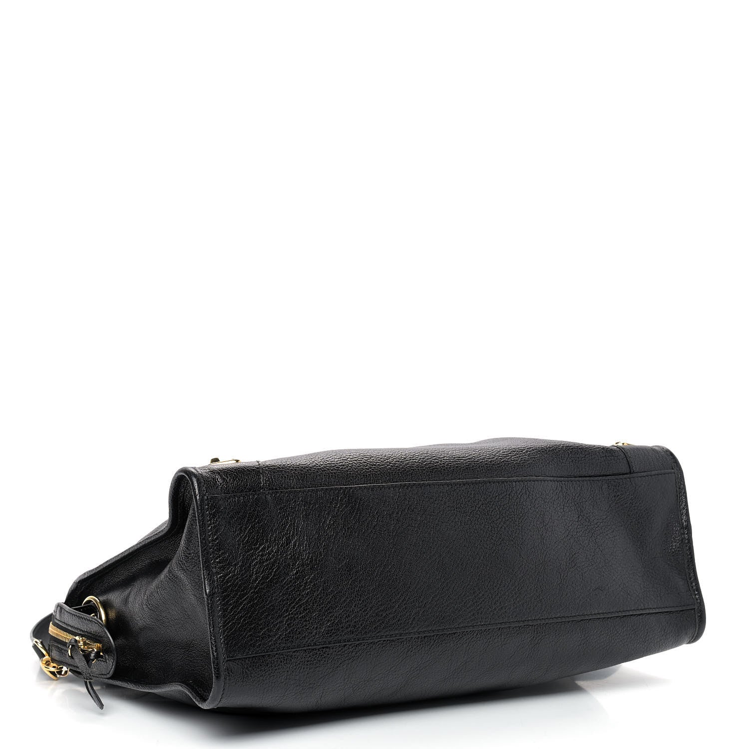 Balenciaga Chevre Gold Metallic Edge Hardware City Black 4 of 10