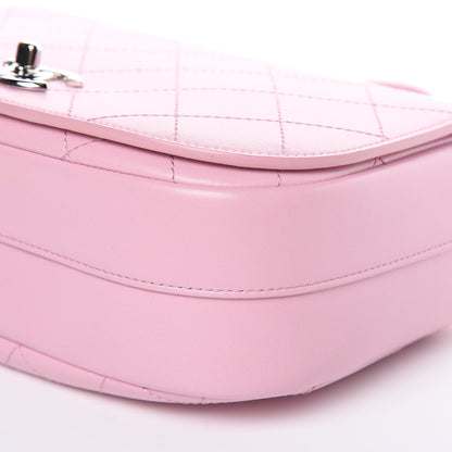 Chanel Calfskin Stitched Ring My Bag Flap Crossbody Pink 9 of 10