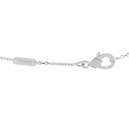 Van Cleef & Arpels 18K White Gold Diamond Socrate One Flower Pendant Necklace 5 of 5