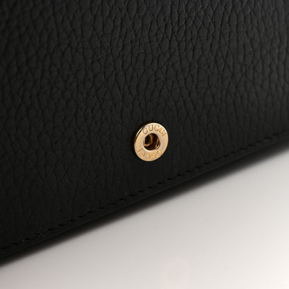Gucci Calfskin Mini GG Marmont Chain Wallet Black 13 of 16