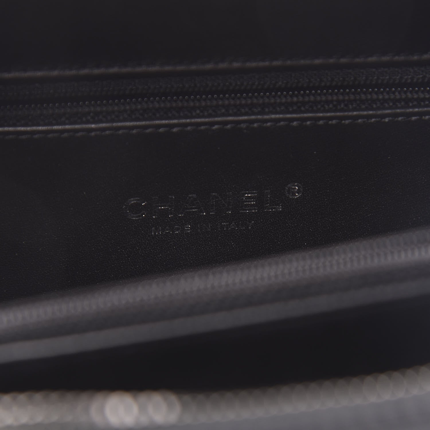 Chanel Calfskin Quilted Medium CC Filigree Vanity Case Black 6 of 12