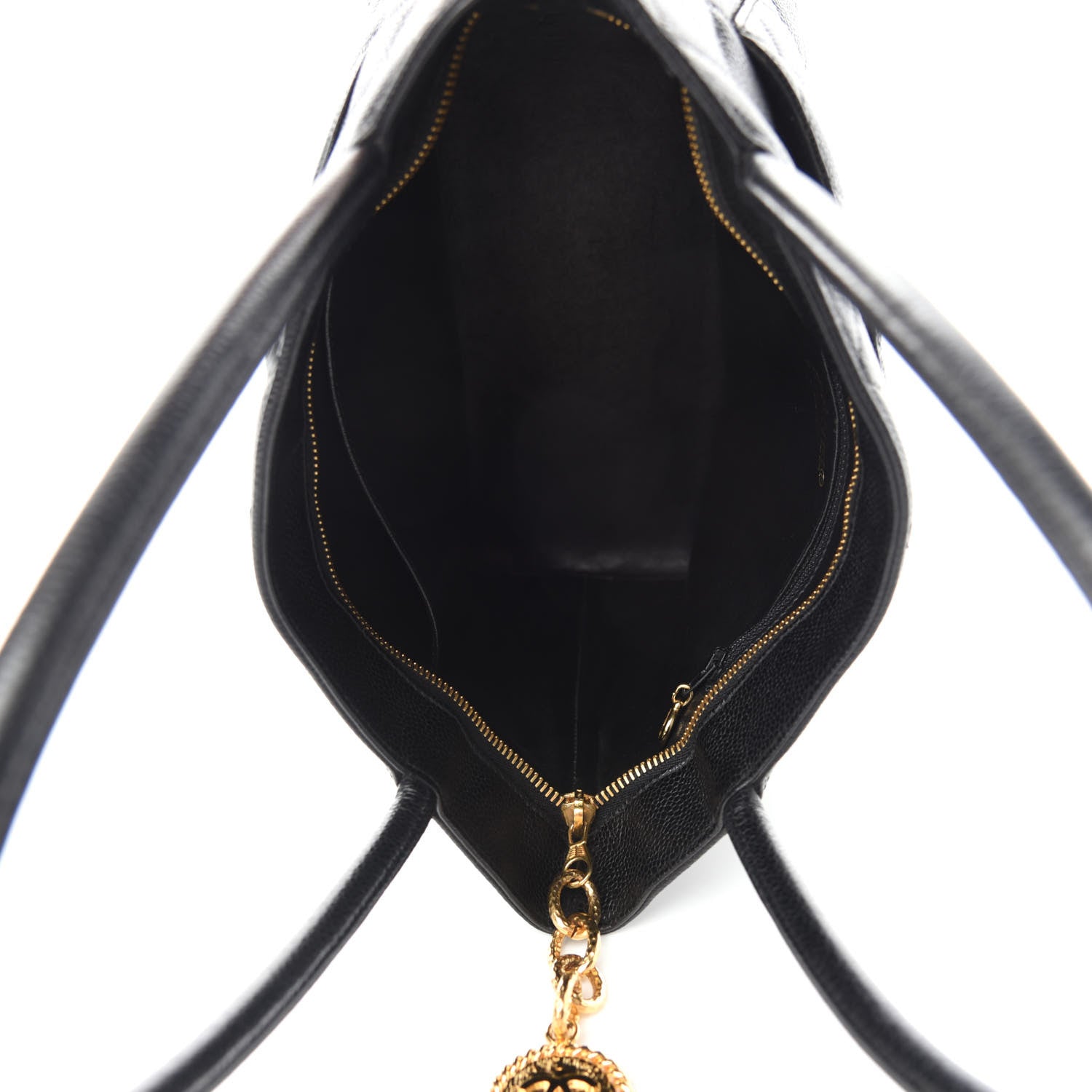 Chanel Caviar Quilted Medallion Tote Black 5 of 10