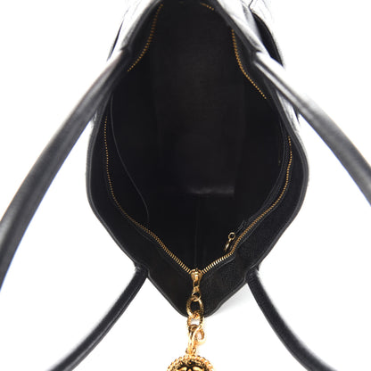 Chanel Caviar Quilted Medallion Tote Black 5 of 10