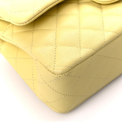 Chanel Caviar Quilted Small Double Flap Yellow 10 of 12