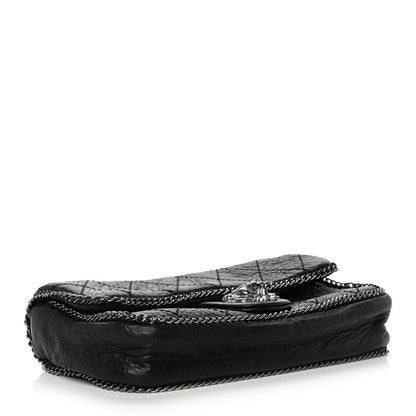 Chanel Distressed Lambskin Medium Leo Lion Flap Black 3 of 9