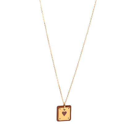 Hermes Swift As De Coeur Necklace Gold 1 of 5