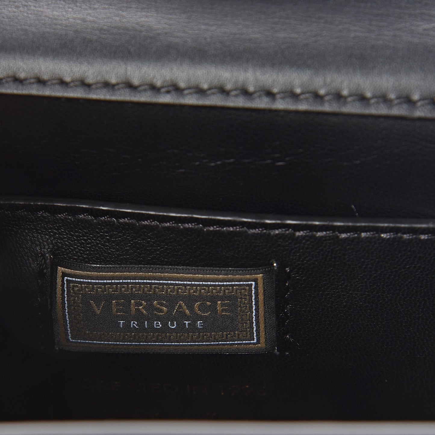 Calfskin Small Icon Handbag Black