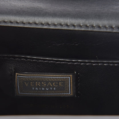 Versace Calfskin Small Icon Handbag Black 6 of 9