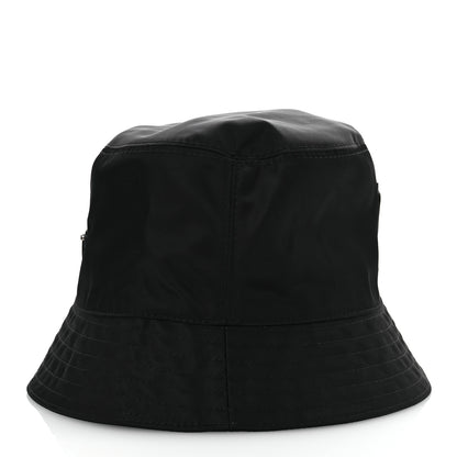 Prada Re-Nylon Rubber Logo Mens Bucket Hat M Black 4 of 10