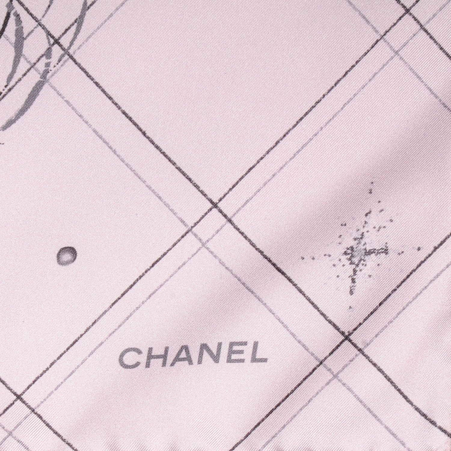 Chanel Silk Lion CC Scarf Light Pink 3 of 9