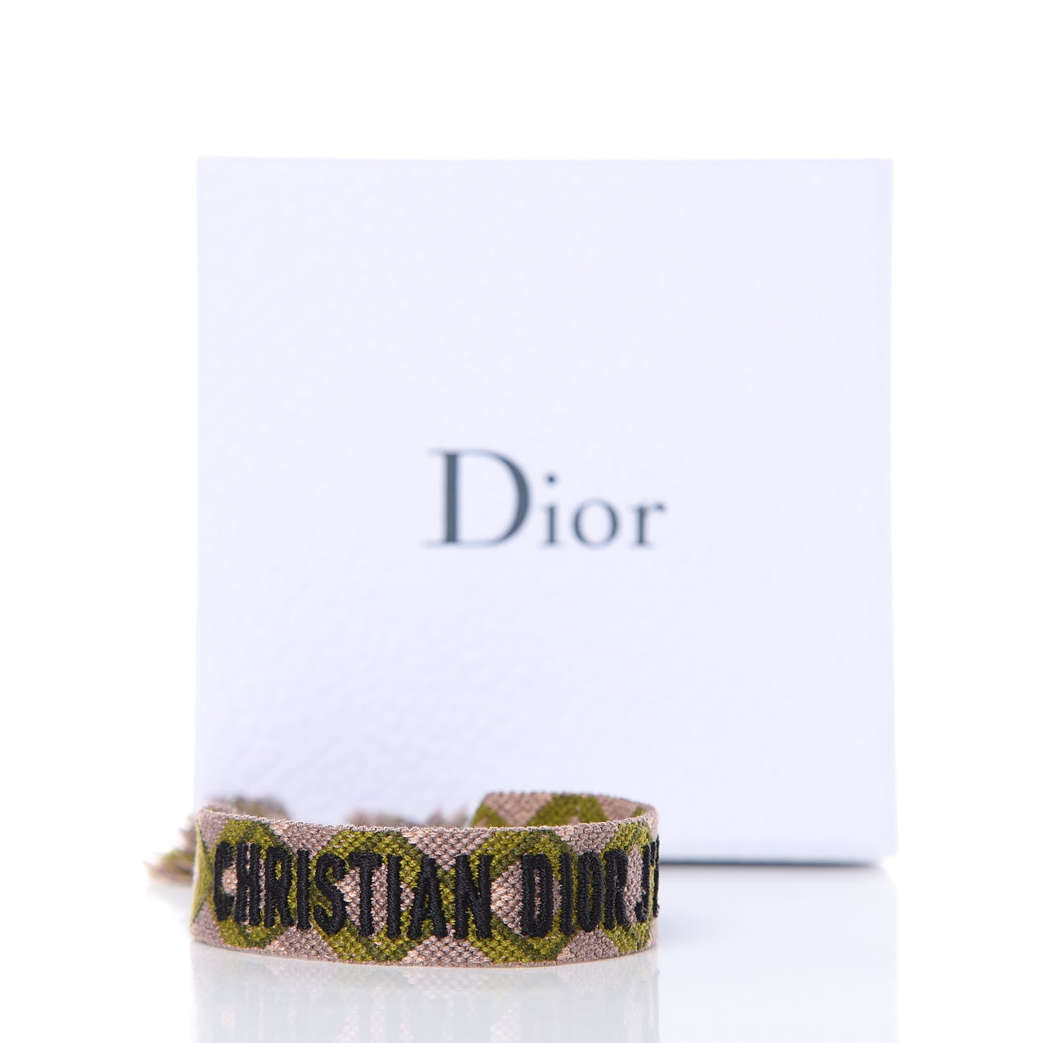 Christian Dior Woven Cotton J'Adior Friendship Bracelet 4 of 4