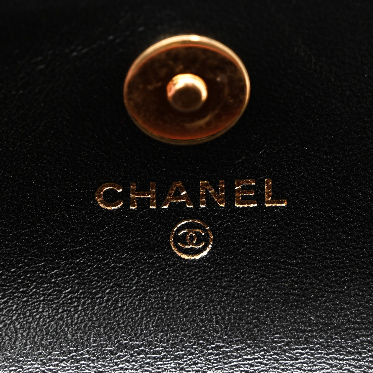Chanel Lambskin Quilted Enamel Mini Belt Bag Black 6 of 9