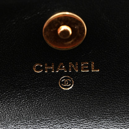 Chanel Lambskin Quilted Enamel Mini Belt Bag Black 6 of 9