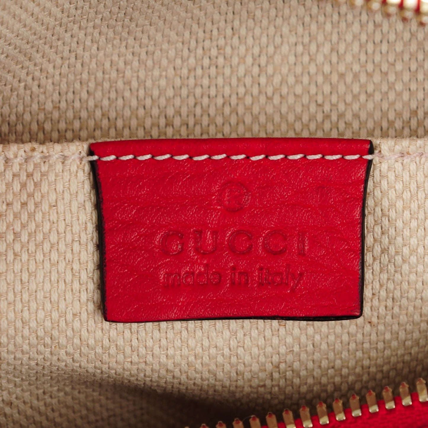Pebbled Calfskin Small Soho Disco Bag Tabasco Red
