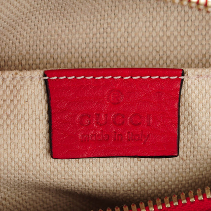 Gucci Pebbled Calfskin Small Soho Disco Bag Tabasco Red 6 of 7