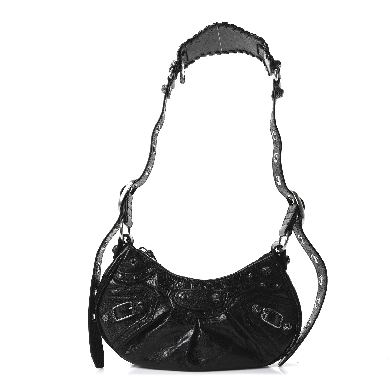 Balenciaga Agneau Arena Le Cagole Shoulder Bag XS Black Black 1 of 11