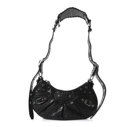 Balenciaga Agneau Arena Le Cagole Shoulder Bag XS Black Black 1 of 11