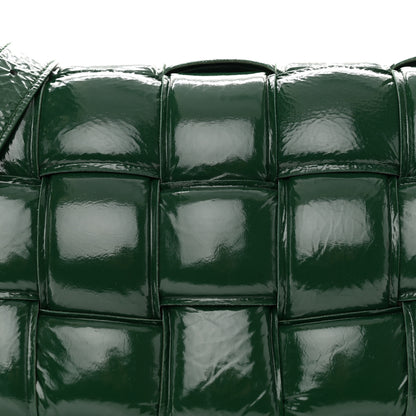Bottega Veneta Textured Deerskin Maxi Intrecciato Padded Cassette Crossbody Bag Raintree 8 of 16