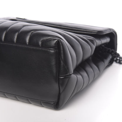Saint Laurent Calfskin Y Quilted Monogram Medium Loulou Chain Satchel Black 8 of 9