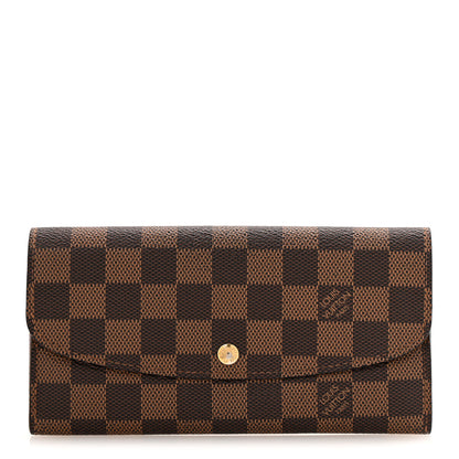 Louis Vuitton Damier Ebene Emilie Wallet 1 of 10