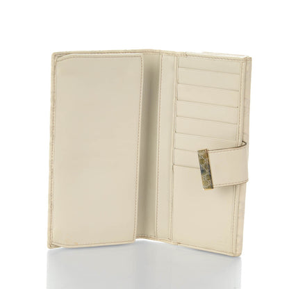 Gucci Guccissima Margaux Calfskin Icon Bar Continental Flap Wallet Mystic White 6 of 13