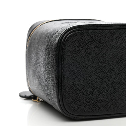 Chanel Caviar Vanity Cosmetic Case Black 9 of 14