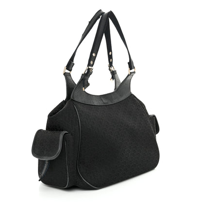 Christian Dior Monogram Pocket Satchel Black 3 of 17