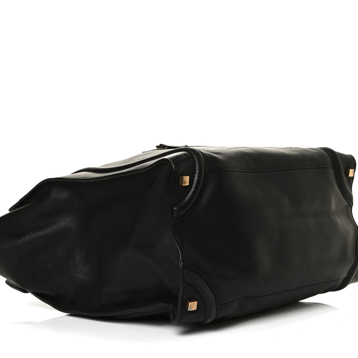 Smooth Calfskin Medium Phantom Luggage Black