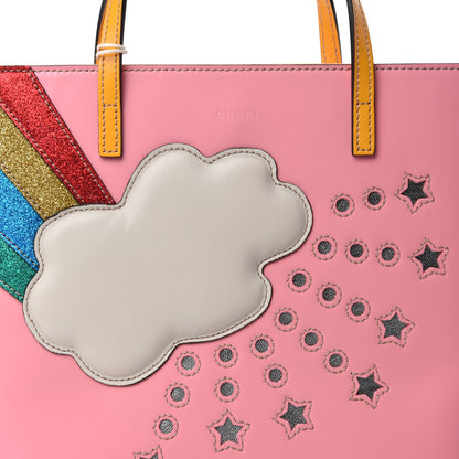 Gucci Calfskin Childrens Rainbow Tote Lotus Pink Crop Multicolor 10 of 10