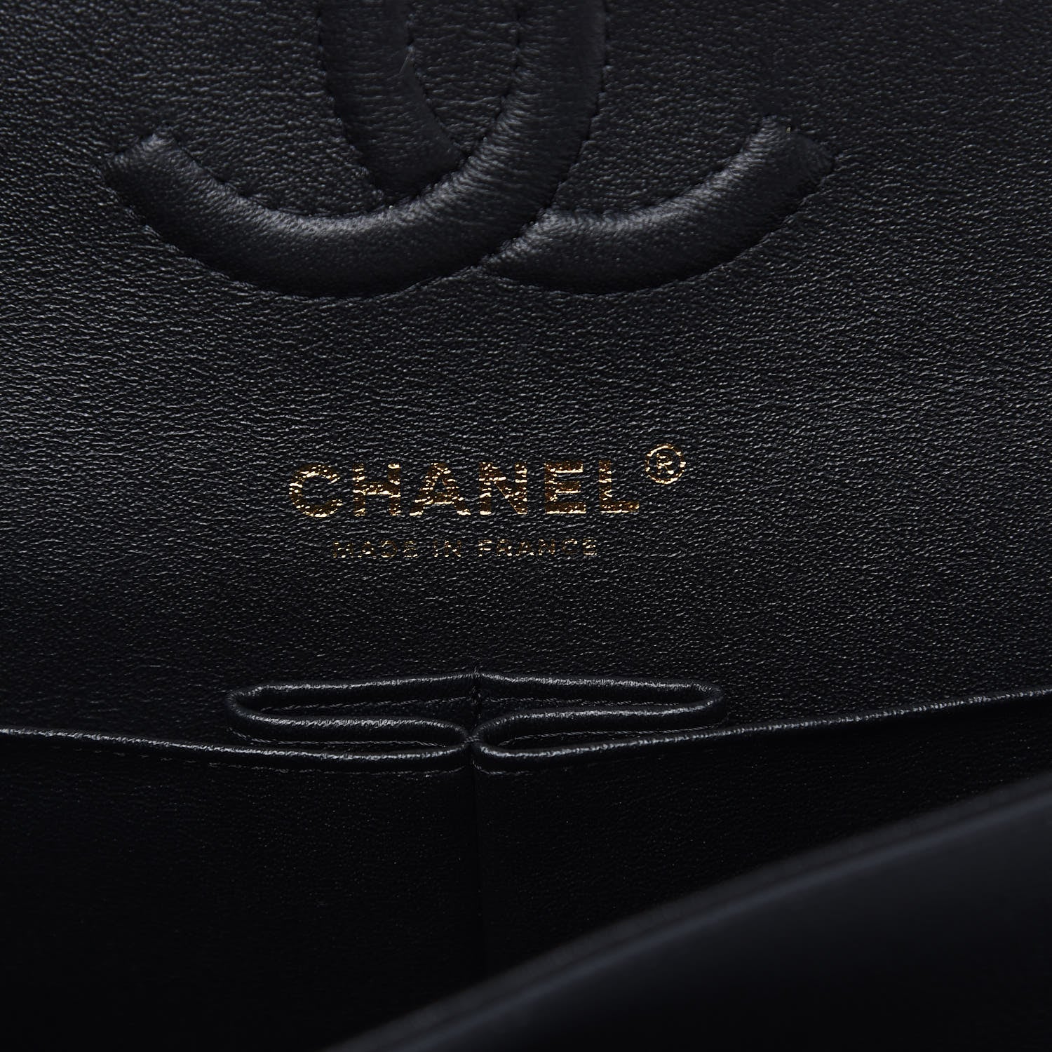 Chanel Caviar Chevron Quilted Medium Double Flap Black 8 of 18