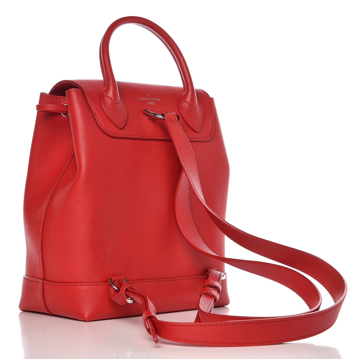 Louis Vuitton Soft Calfskin Lockme Backpack Rubis 3 of 10
