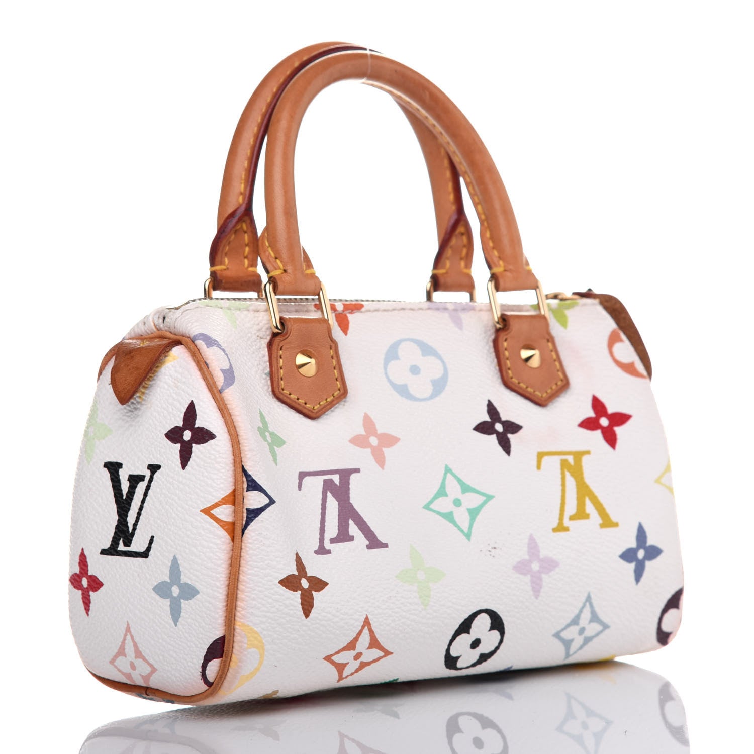 Louis Vuitton Monogram Multicolor Mini Sac HL Speedy White 3 of 15